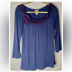 1.9 one sept. Anthropologie Women’s 3/4 Length Sleeve Top